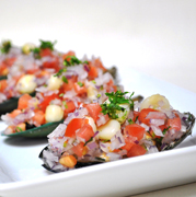 Choristos a la Chalaca, Peruvian exquisite dish